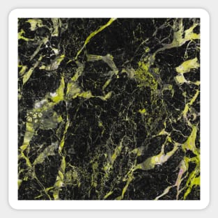 Dark marble with yellow Sticker